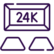 24K purity guarantee